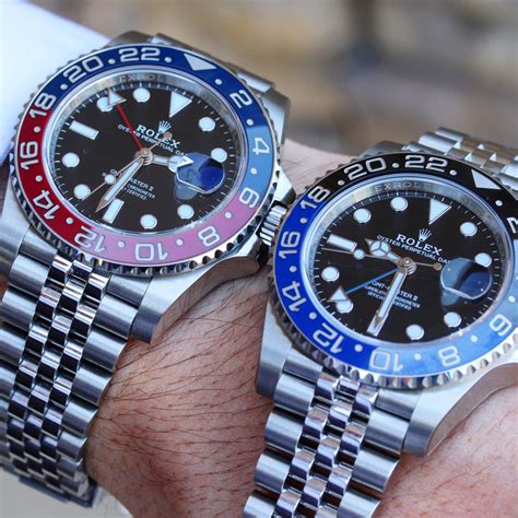 rolex gmt master 2 pepsi vs batman